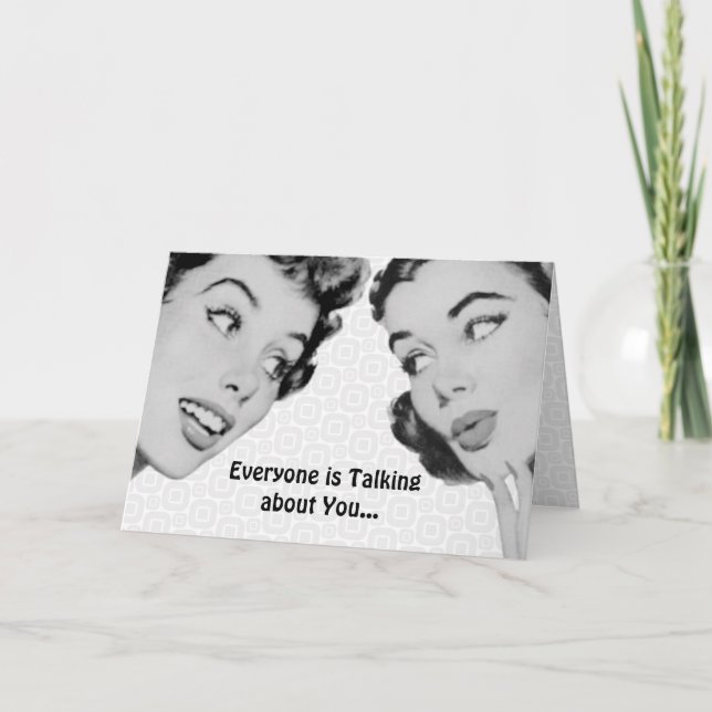 Retro Do Tell Birthday Card (Front)