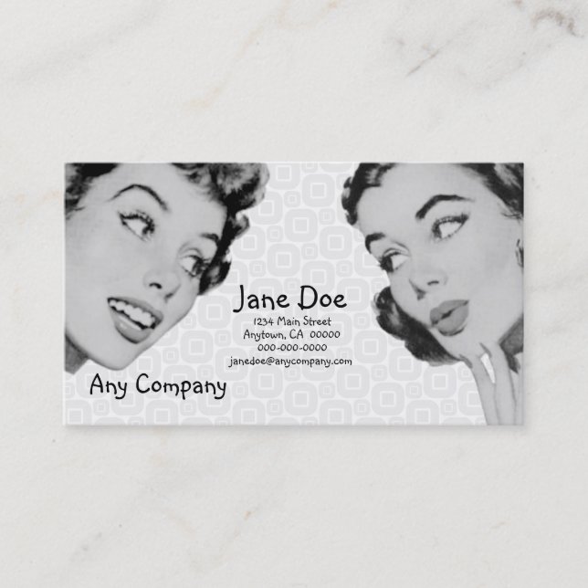 Retro Do Tell V2 Business Card (Front)