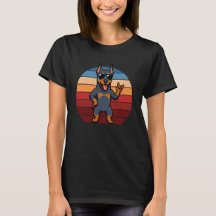 Retro Doberman Pinscher Mom Funny Doberman Pinsche T-Shirt