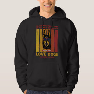 Retro Doberman Two Types Of People Hoodie