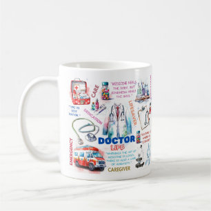 Retro doctor life Vibes for Healthcare Heroes Coffee Mug