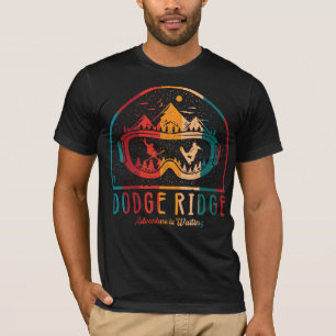Retro Dodge Ridge Ski Adventure is Waiting T-Shirt