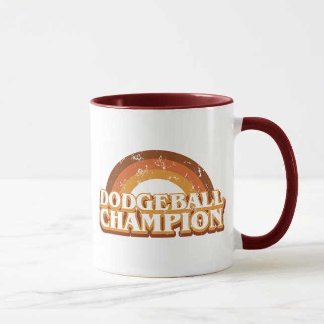 Retro Dodgeball Champion Mug (Right)