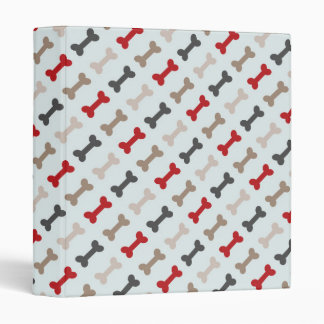 Retro Dog Bone Pattern Binder