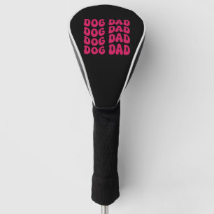 Retro Dog Dad Father's Day Golf Head Cover