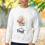 Retro Dog DAD Personalized Puppy Pet Photo  Sweatshirt<br><div class="desc">Dog Dad ... Surprise your favourite Dog Dad this Father's Day , Christmas or his birthday with this super cute custom pet photo t-shirt. Customize this dog dad shirt with your dog's favourite photos, and name. This dog dad shirt is a must for dog lovers and dog dads! Great gift...</div>