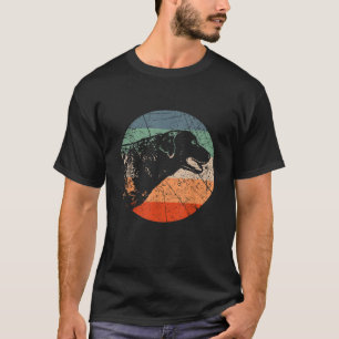 Retro Dog Silhouette Chesapeake Bay Retriever  T-Shirt
