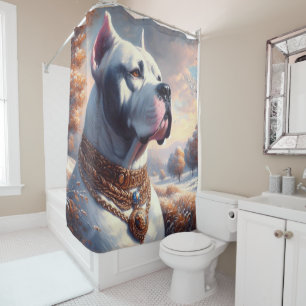 Retro Dogo Argentino Painting