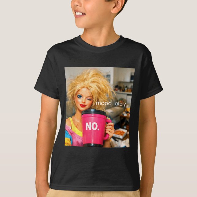 Retro doll face meme dolls plastic digusting doll T-Shirt (Front)