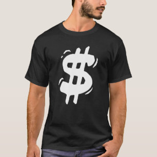 Retro Dollar Sign   T-Shirt