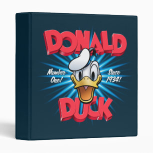Retro Donald Duck Heritage Graphic Binder