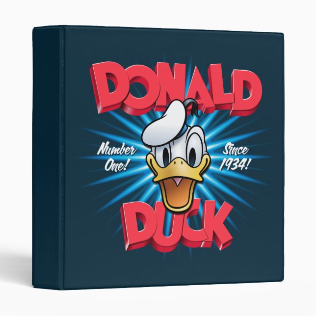 Retro Donald Duck Heritage Graphic Binder (Front/Spine)