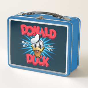 Retro Donald Duck Heritage Graphic Metal Lunch Box