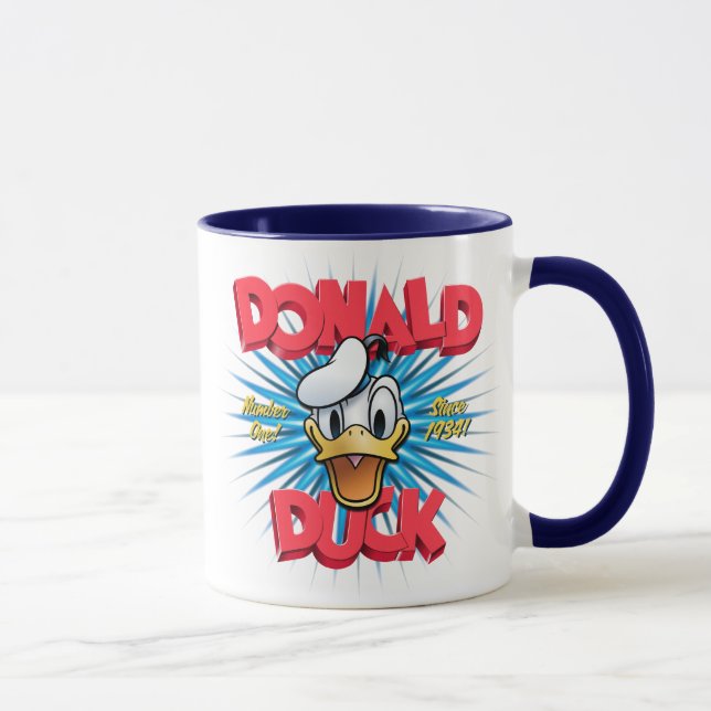 Retro Donald Duck Heritage Graphic Mug (Right)