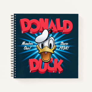 Retro Donald Duck Heritage Graphic Notebook