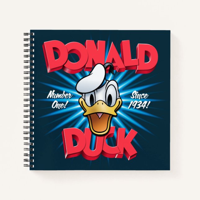 Retro Donald Duck Heritage Graphic Notebook (Front)