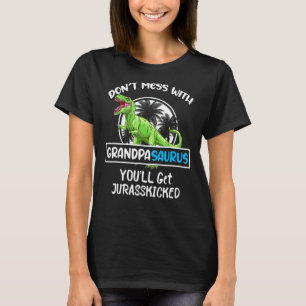 Retro Don't Mess With Grandpasaurus You'll Get Jur T-Shirt