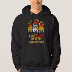 Retro Don't Mess With Mimisaurus You'll Get Jurass Hoodie