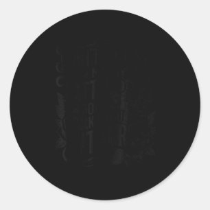 Retro Don't Worry My Tattoos Don't Like You Either Classic Round Sticker