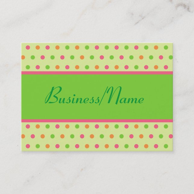 Retro Dot Business Card (Front)