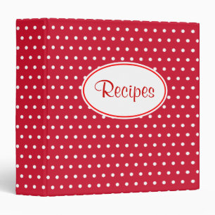 Retro Dot Recipe Binder