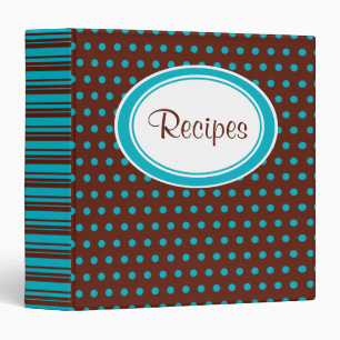 Retro Dot Recipe Binder