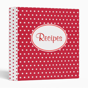 Retro Dot Recipe Binder