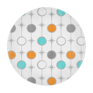 Retro Dots and Starbursts Cutting Board