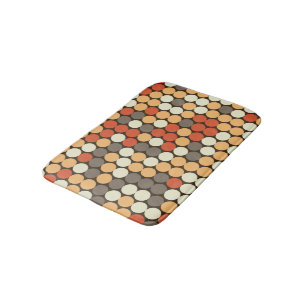 Retro dots bath mat