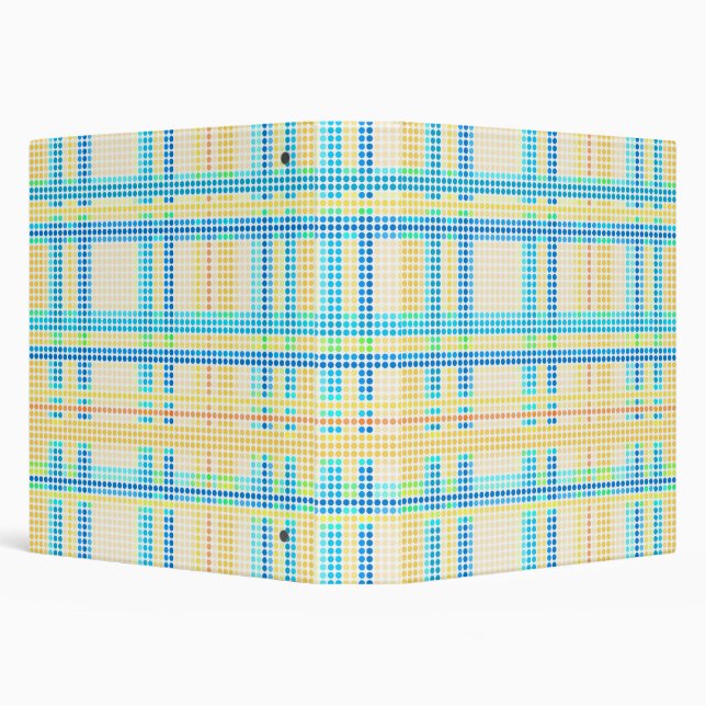 Retro Dots Colourful Stripes Rainbow #2 Binder (Background)