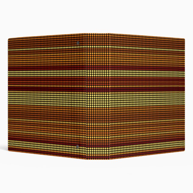 Retro Dots Colourful Stripes Rainbow #2 Binder (Background)