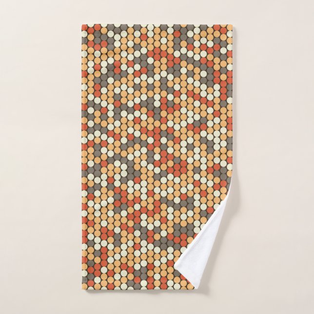 Retro dots hand towel (Hand Towel)
