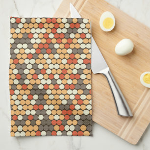 Retro dots kitchen towel