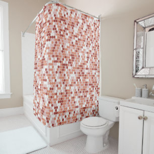 Retro dots Shower Curtain