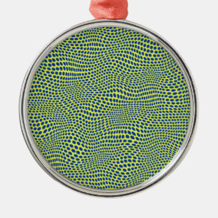 Retro dotty! metal ornament