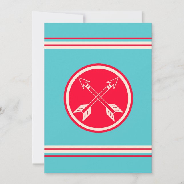 Retro Double Arrows Smash Book Scrapbooking Page (Front)