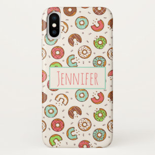 Retro Doughnut Pattern Cute Colourful Style Case-Mate iPhone Case