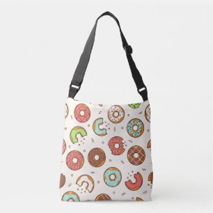 Retro Doughnut Pattern Cute Colourful Style Crossbody Bag