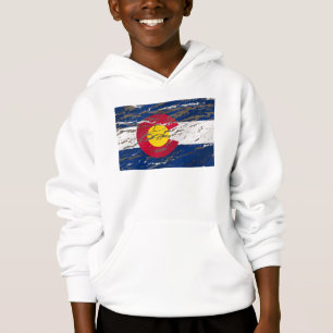 Rétro drapeau vintage d'état du Colorado