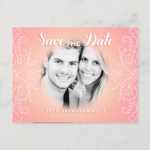 Retro Dream Save the Date Photo postcard