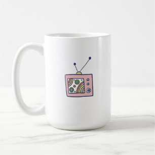 Retro Dreamland Cute Vintage TV Art Coffee Mug