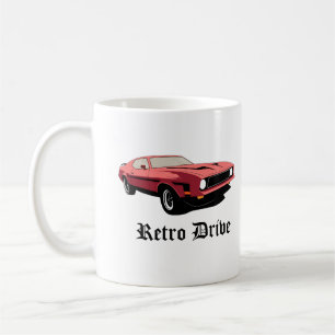 Retro Drive – 80s Classic Car Vintage Style Mug