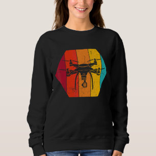 Retro Drone Fvp Race Pilot Quadcopter Flight Opera Sweatshirt