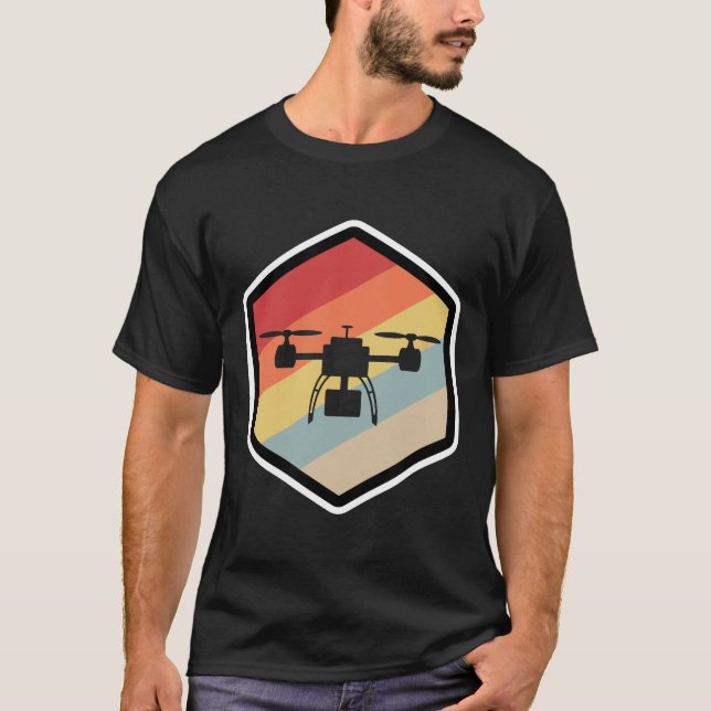 Retro Drone   T-Shirt (Front)