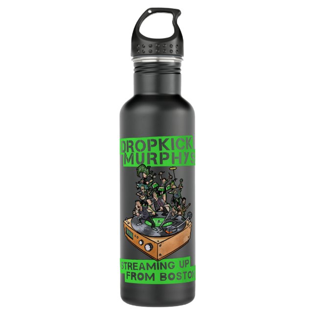 Retro Dropkick Murphys Streaming Up From Boston 20 710 Ml Water Bottle (Front)