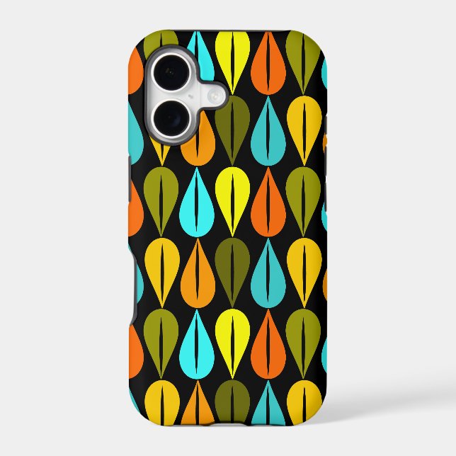 Retro Droplets Case-Mate iPhone Case (Back)