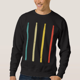 Retro Drum Sticks Vintage Drumsticks Drummer Sweatshirt