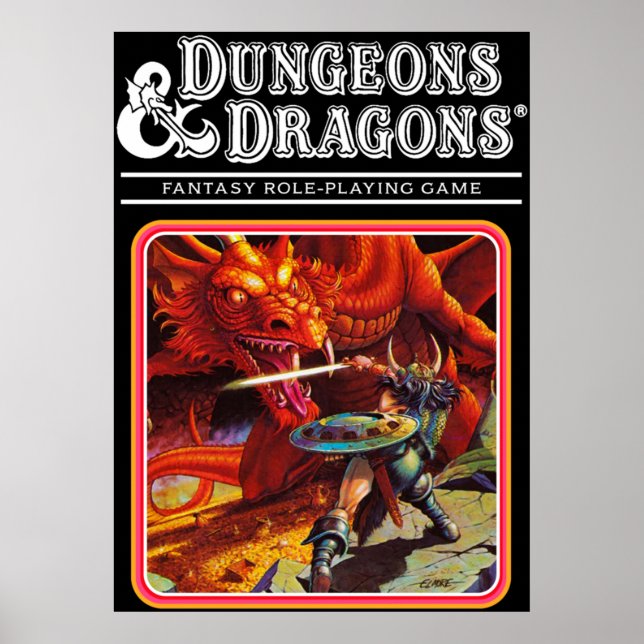 Retro Dungeons  Dragons Poster (Front)