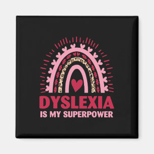 Retro Dyslexia Is My Superpower Dyslectic Reading Magnet