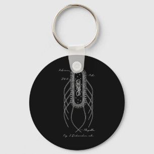 Retro E. Coli Schematic Diagram Microbiology Scien Keychain